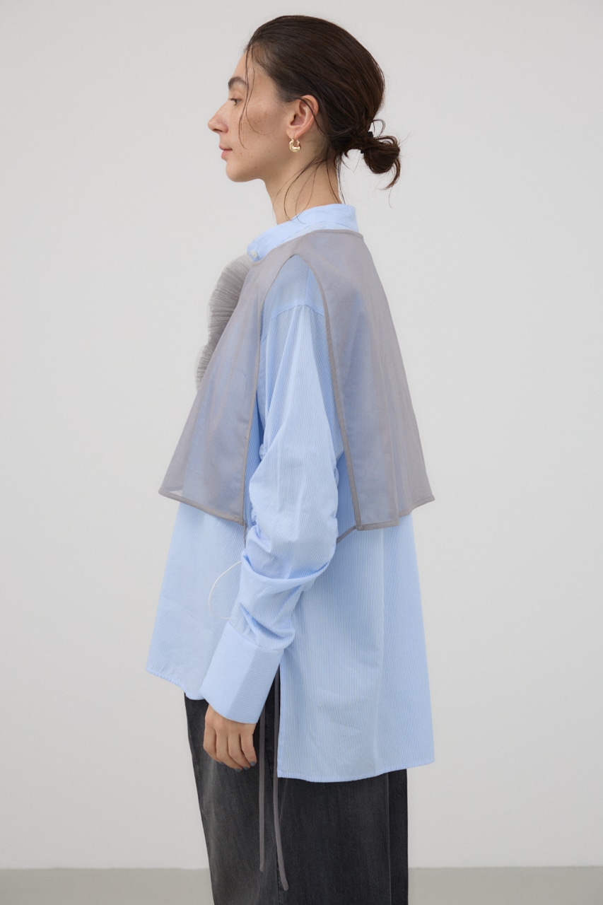 チュールモチーフベスト GRY FREE