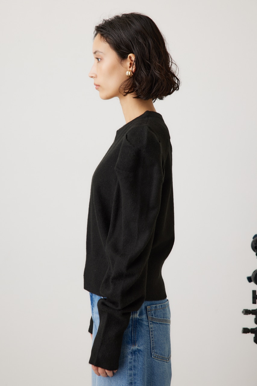 タックスリーブニット BLK FREE