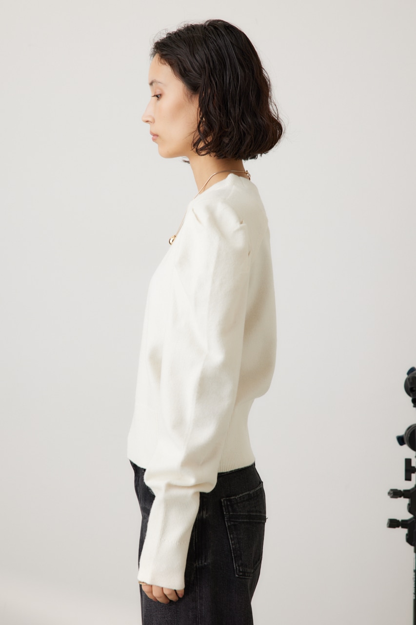 タックスリーブニット O/WHT FREE