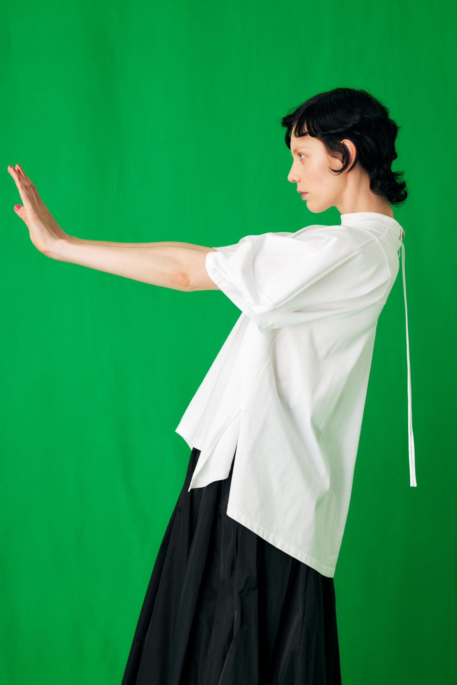 SOLID-SLEEVE PULLOVER|38|WHT|CUT AND SEWN||ENFÖLD OFFICIAL