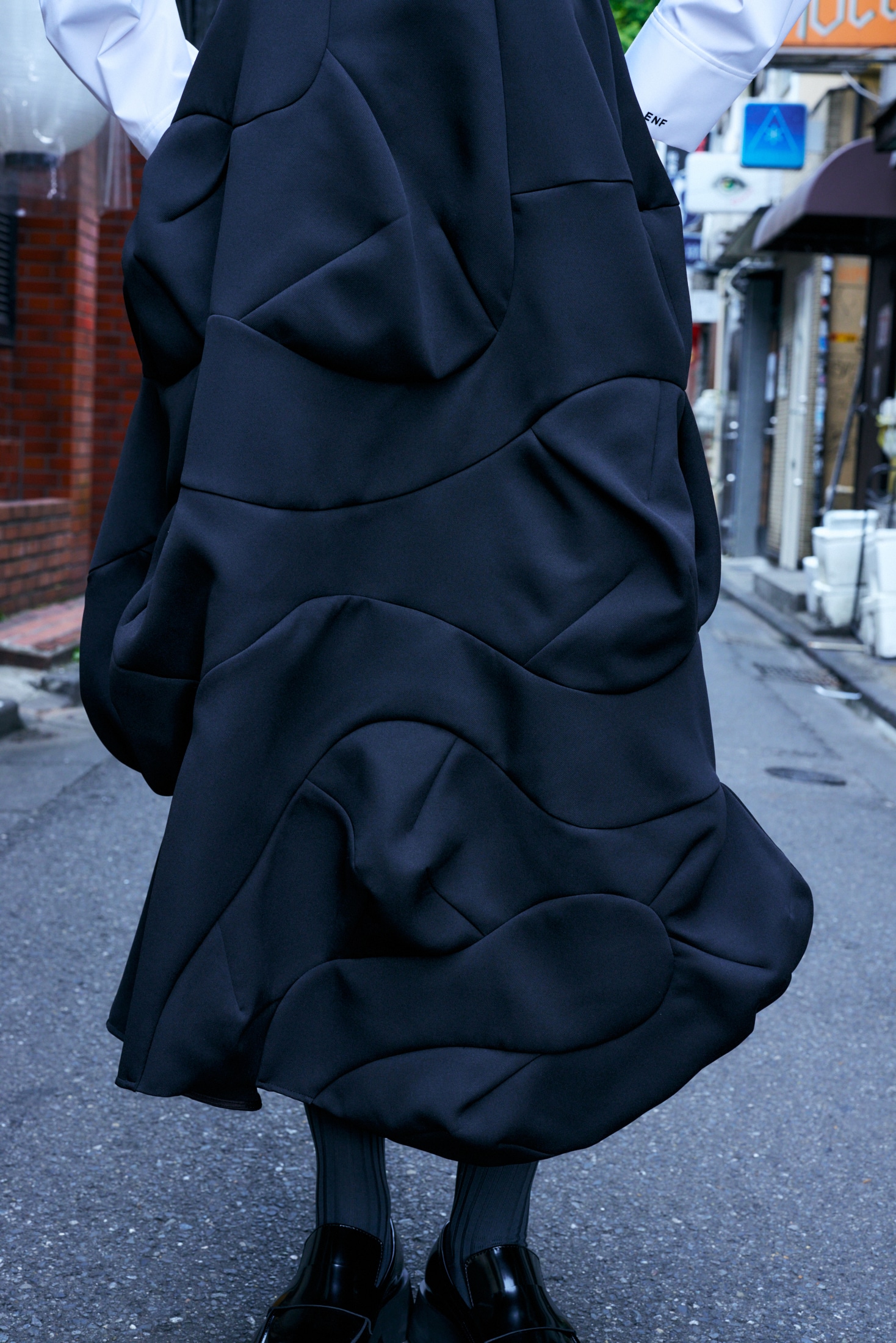 WAVE OVERALLS-SKIRT｜36｜BLK｜SKIRT｜|ENFÖLD OFFICIAL ONLINE STORE  