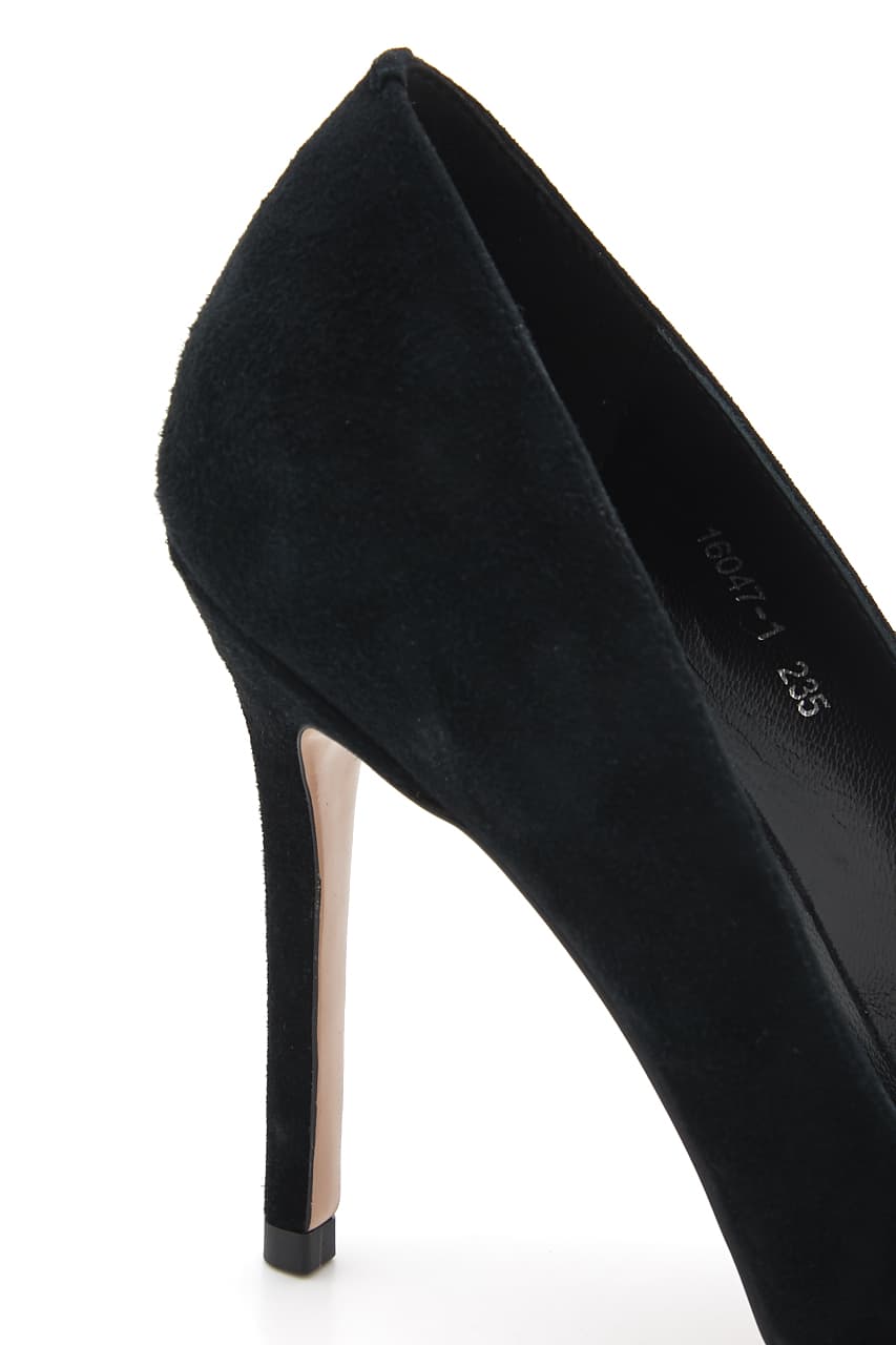 スティレットヒールVパンプス D/BLK 24.0cm