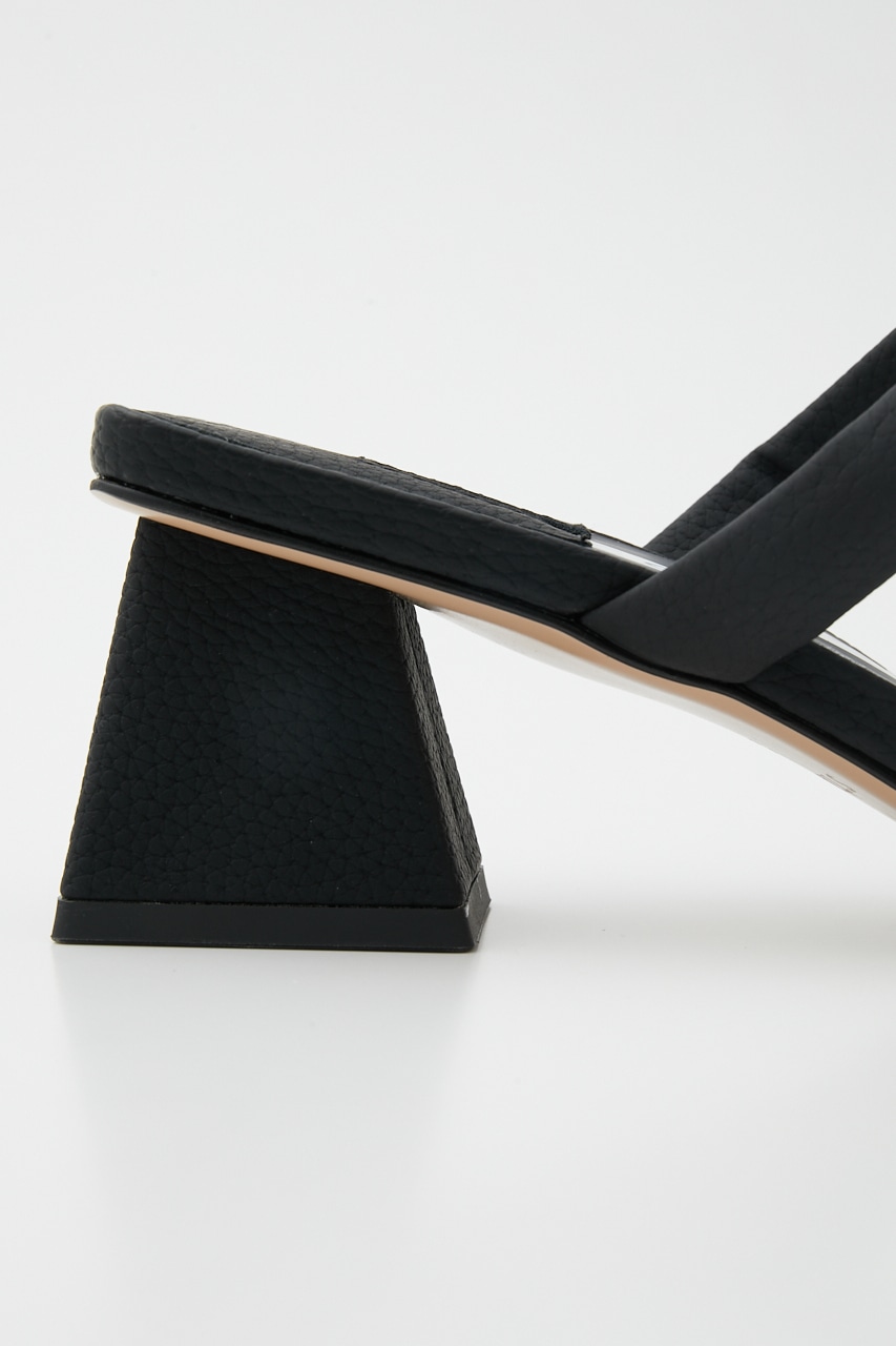 スクエアストレンジサンダル BLK 22.5cm