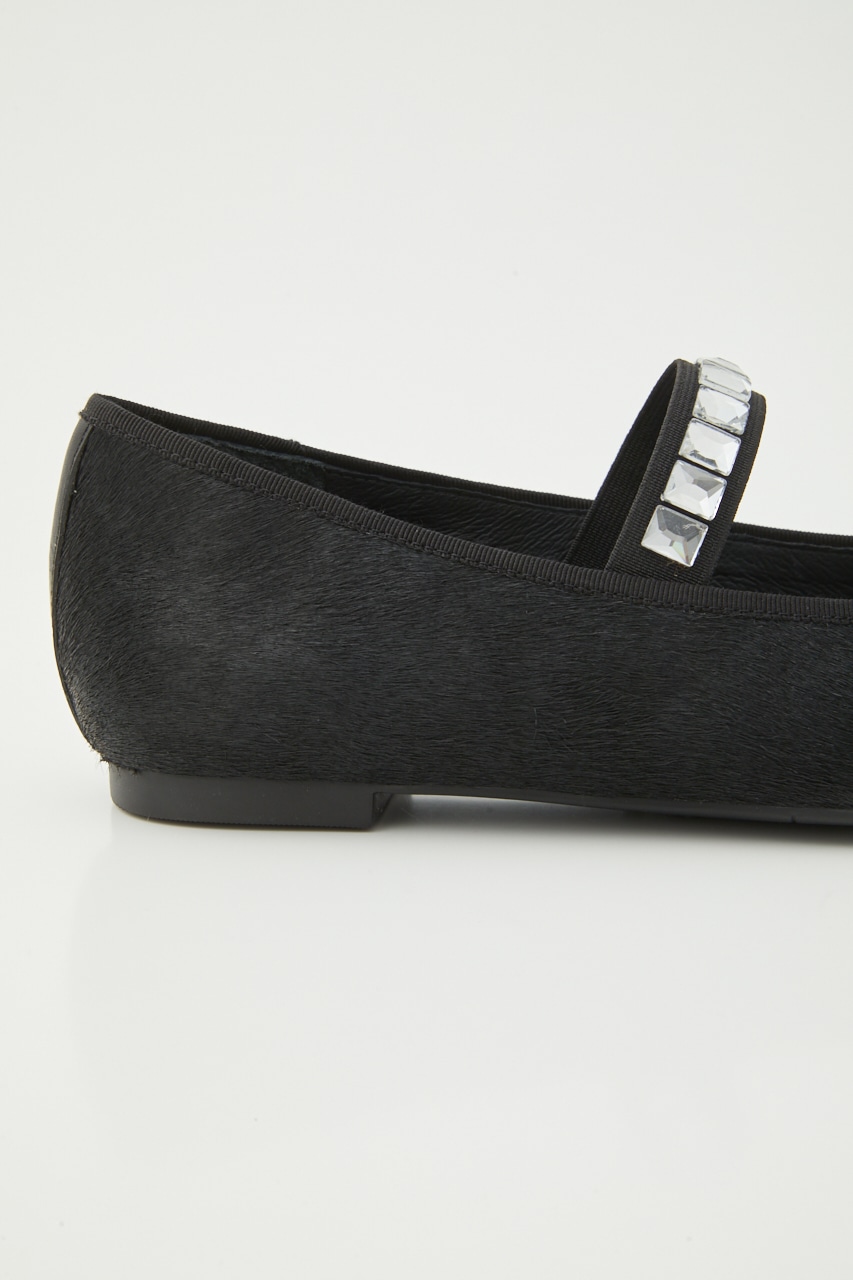 ラシャドメリージェーンフラット BLK 23.5cm