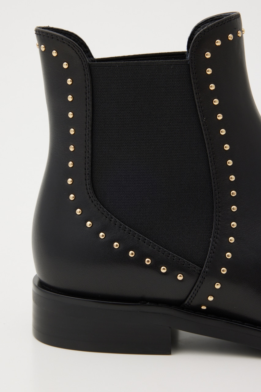 インボアスタッズサイドゴアブーツ BLK 23.5cm