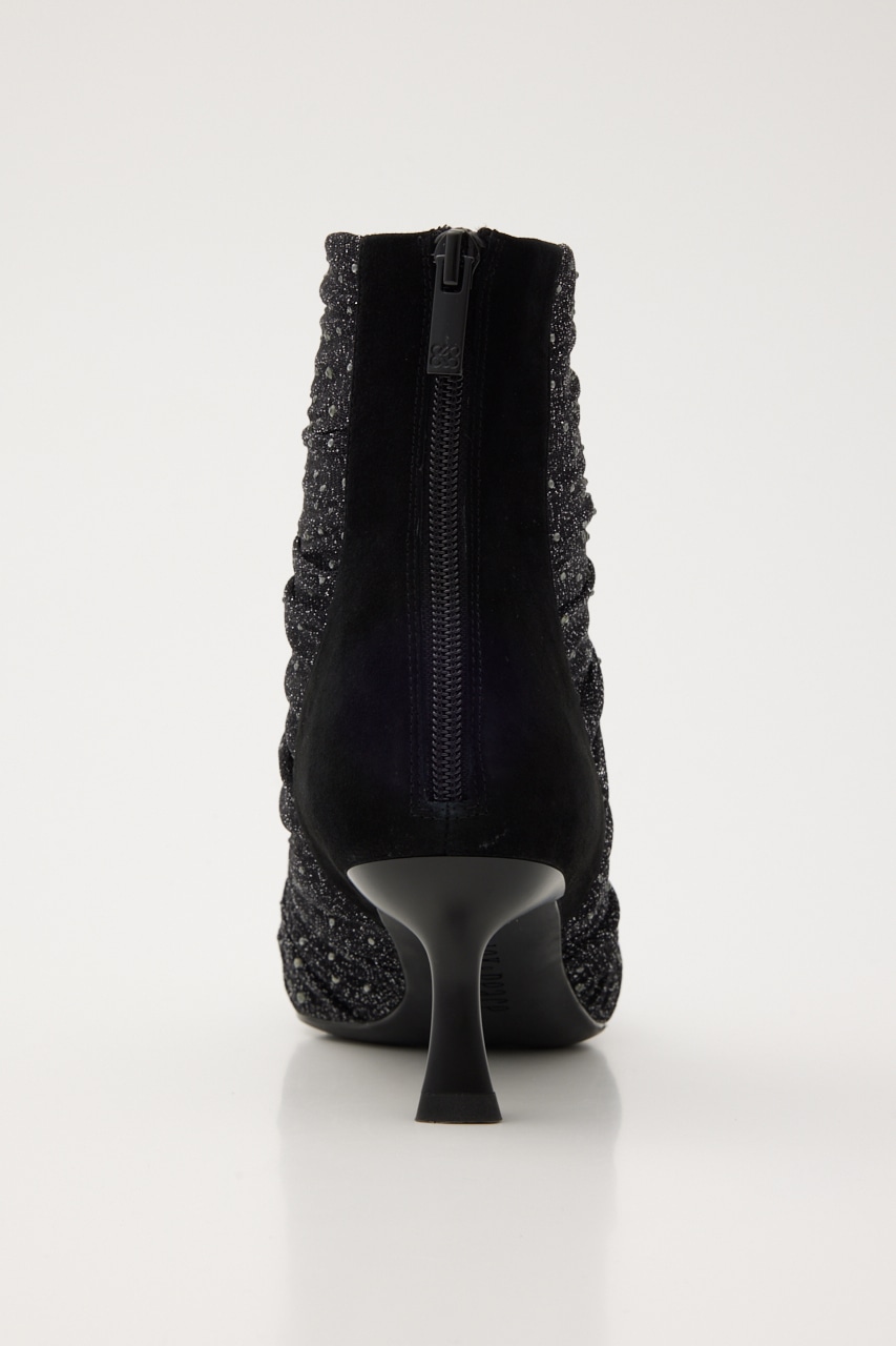 サリーチュールストーンブーティー BLK 24.5cm