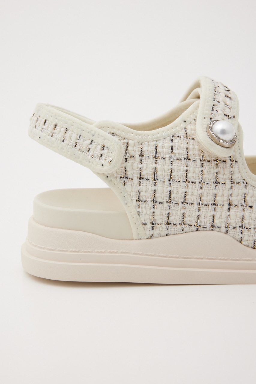 STACCATO | パールツイードコンビスポサン (サンダル ) |SHEL