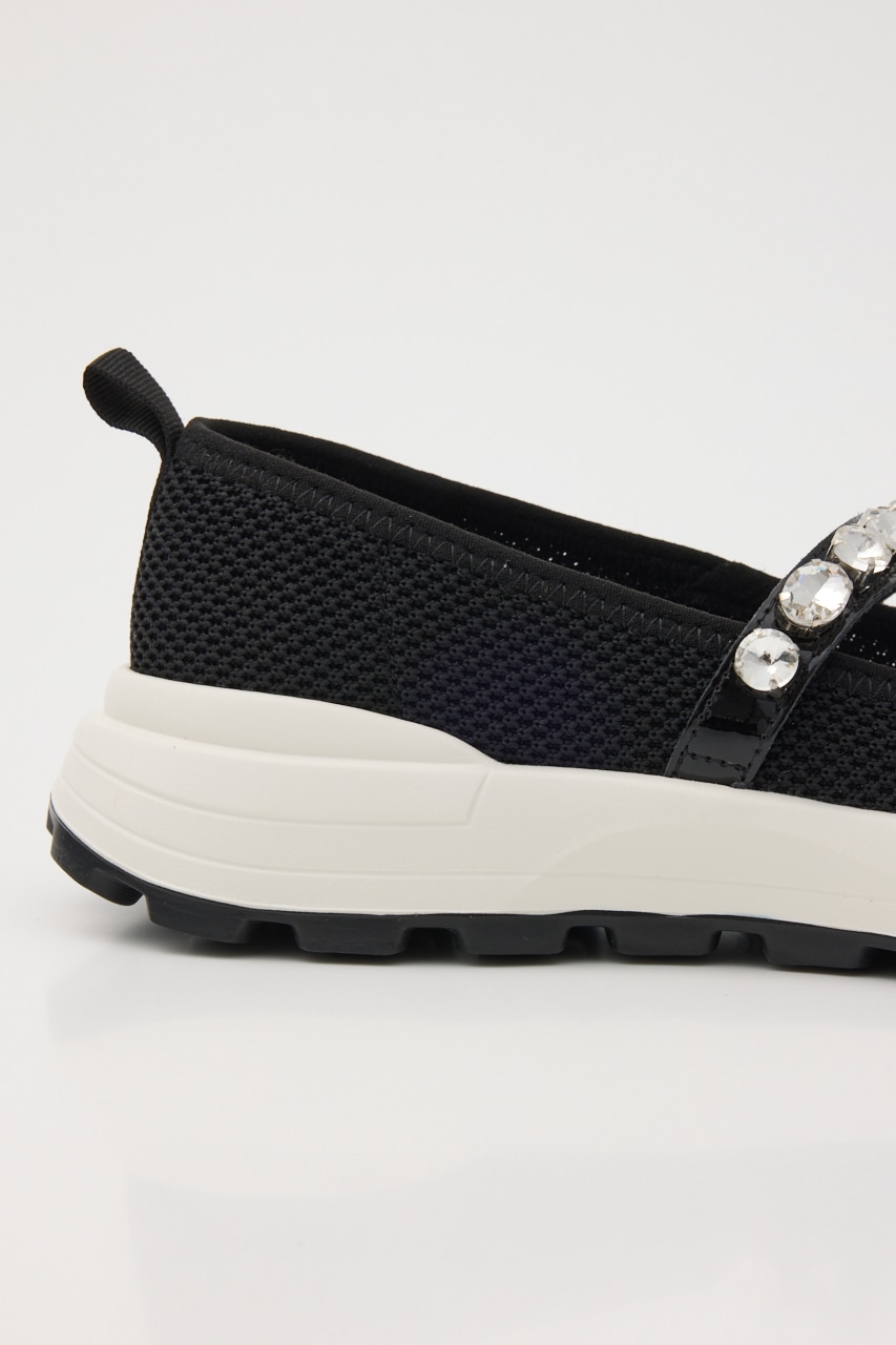 メリージェーンコンビスリッポン BLK 24.0cm