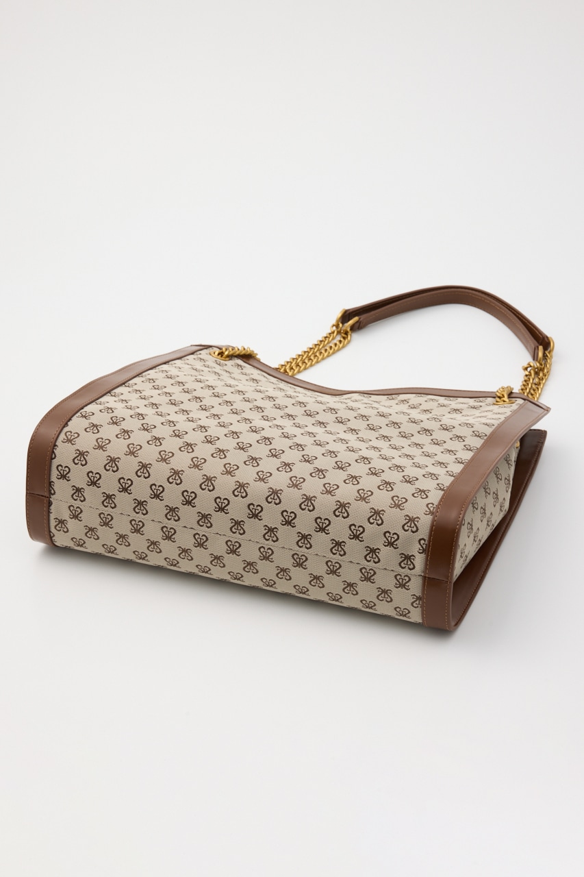 モノグラムスクエアトートバッグ 柄BRN FREE