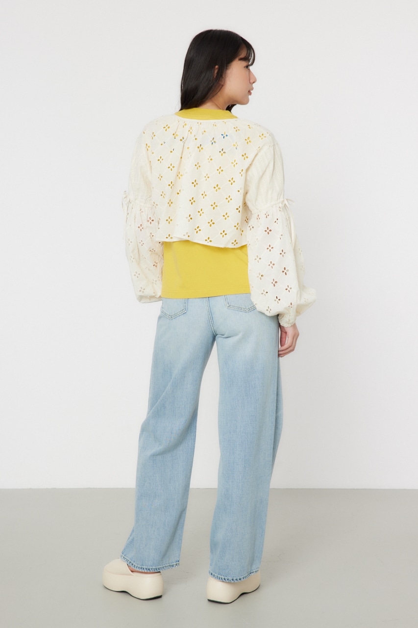 カットワークレースボレロ 2 IVOY FREE