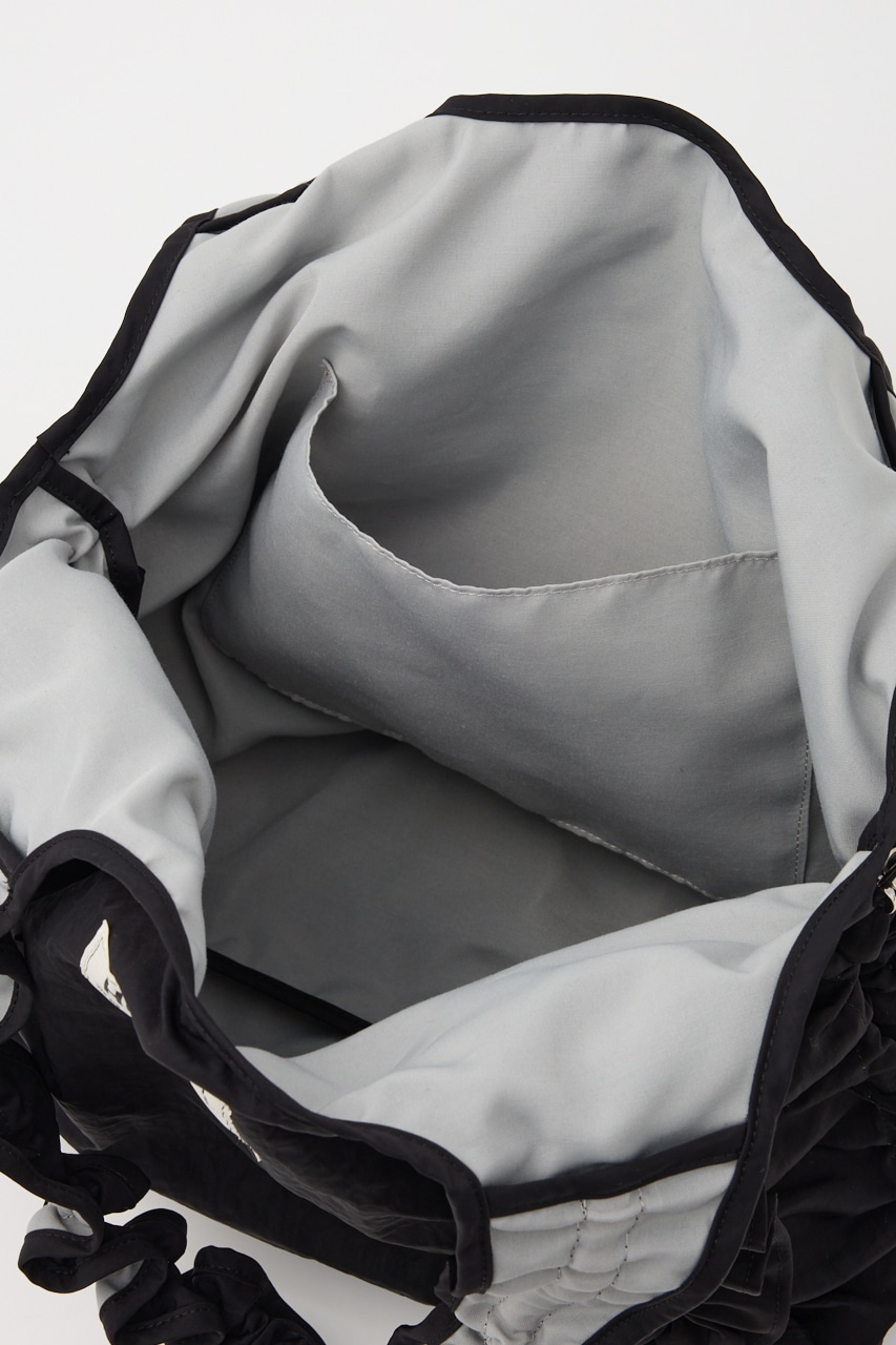 フリルギャザーバッグ BLK FREE