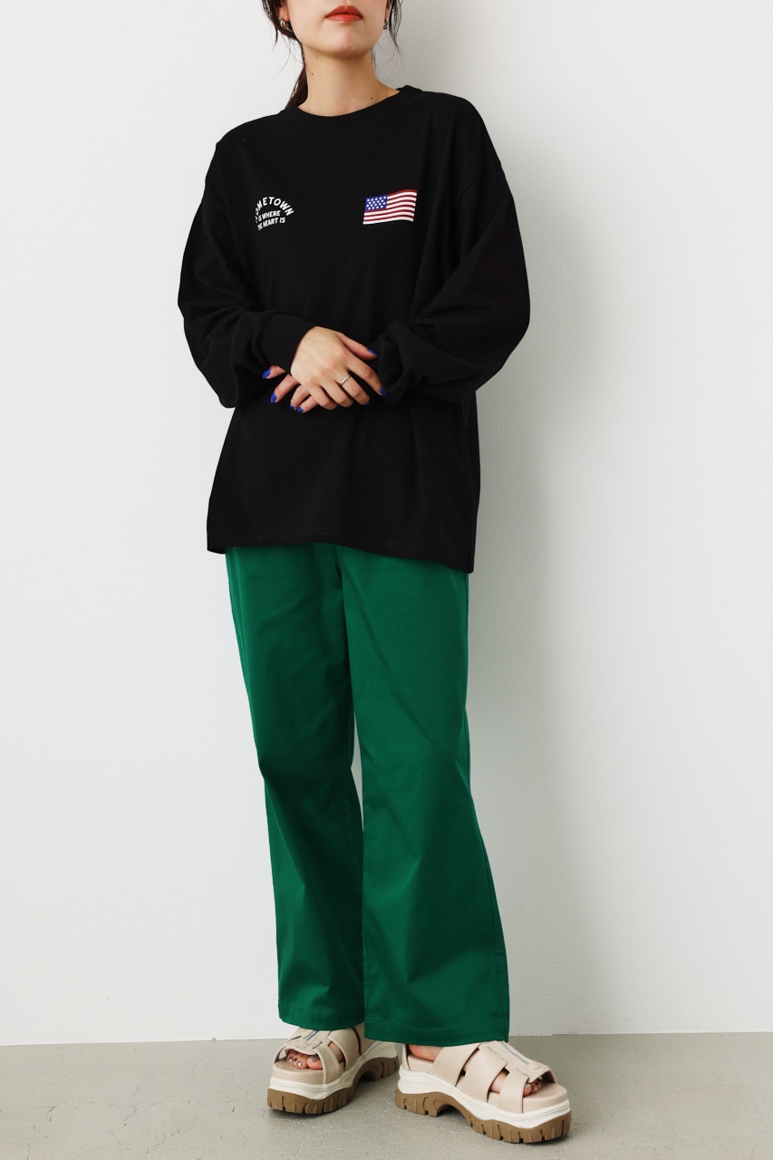 【一部店舗・WEB限定】Vintage World ロングTシャツ BLK FREE