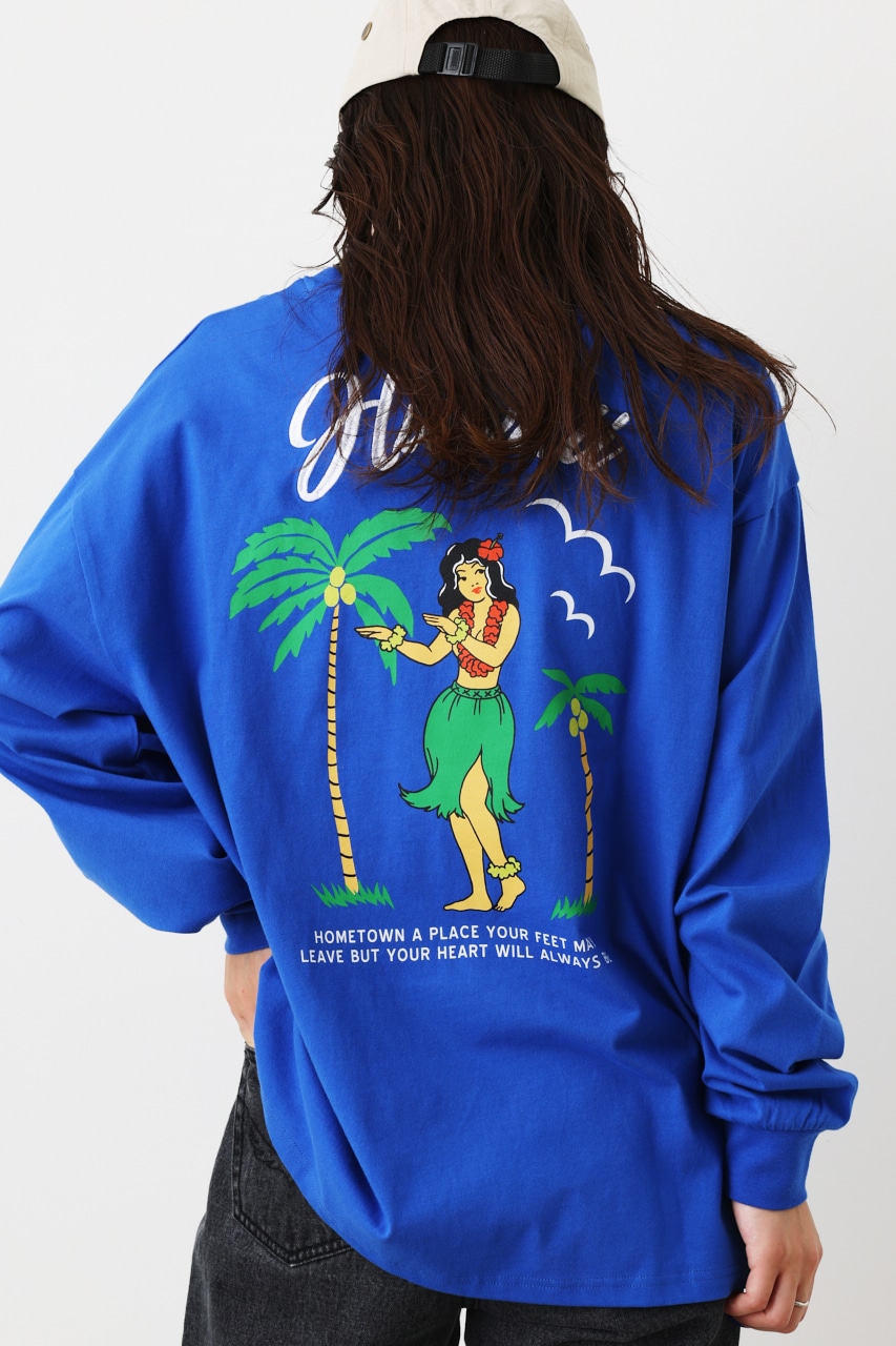 【一部店舗・WEB限定】Vintage World ロングTシャツ BLU FREE