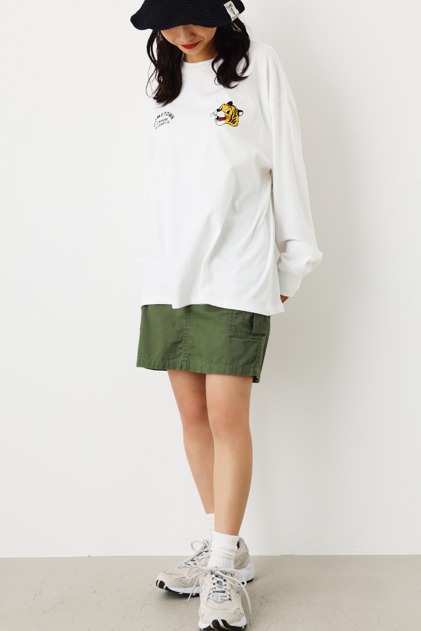 【一部店舗・WEB限定】Vintage World ロングTシャツ O/WHT FREE