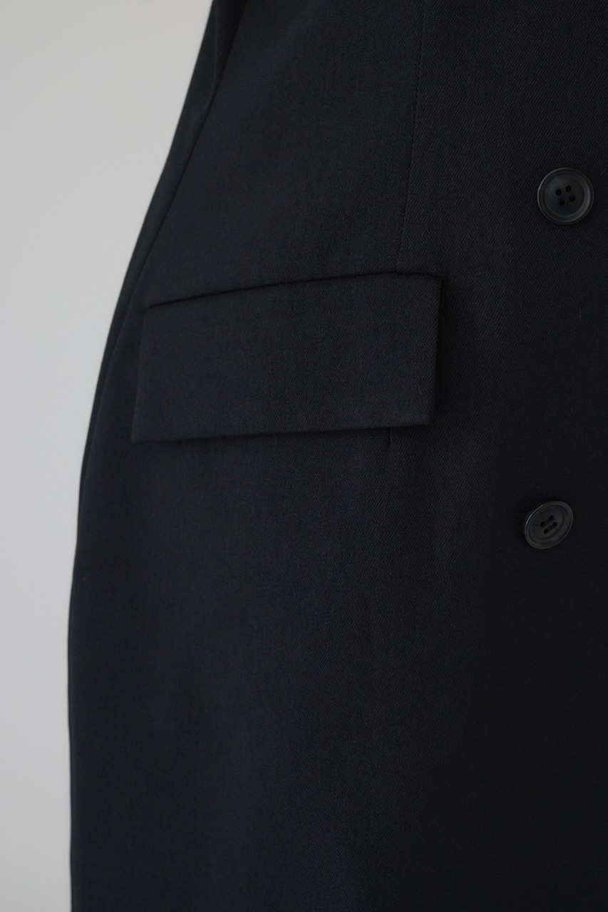 Double breasted middle JK BLK FREE