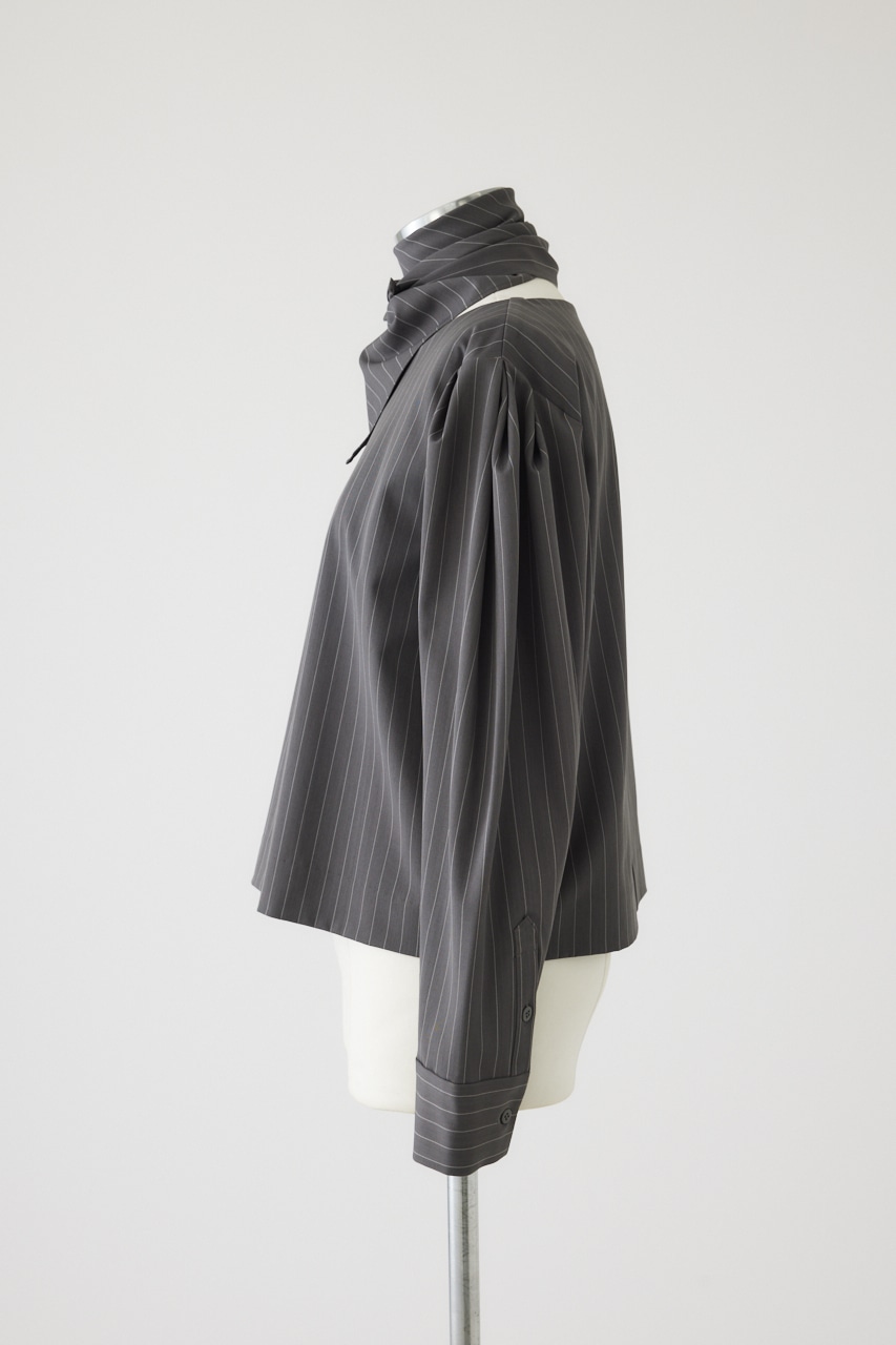 【LIMITED SALE】Shoulder volume scarf set GRY FREE