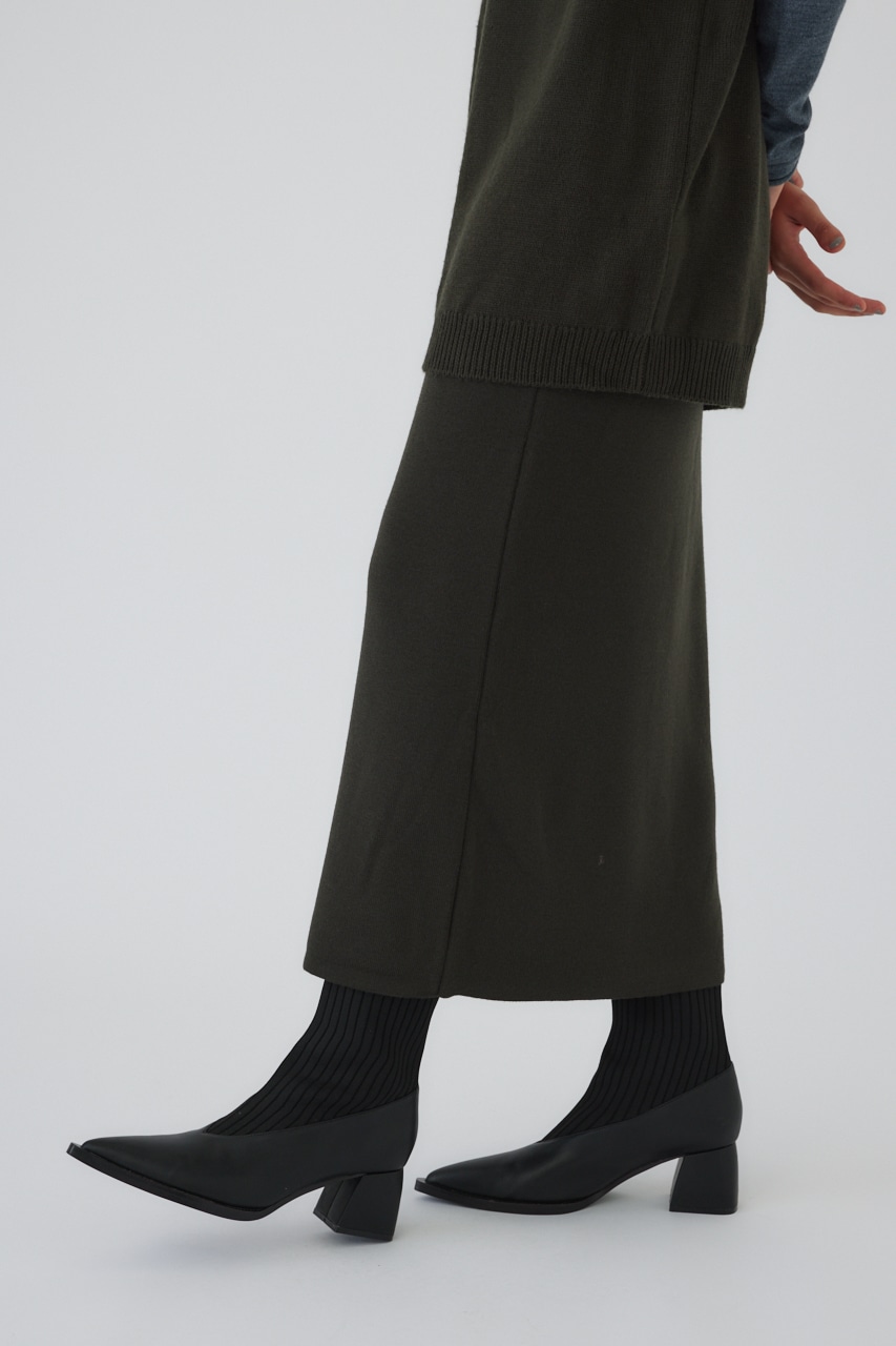 4type basic knit SK D/GRN 36