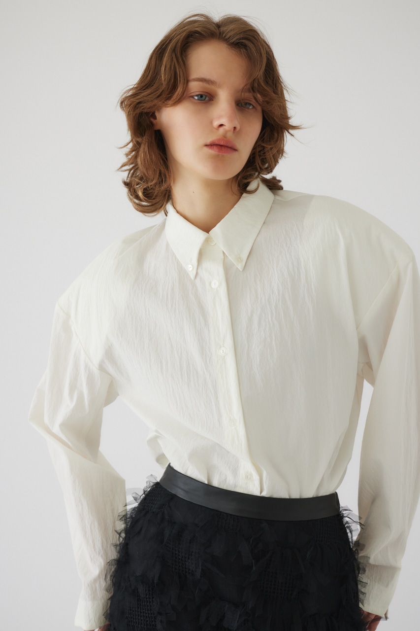 【LIMITED SALE】Power shoulder SH WHT FREE