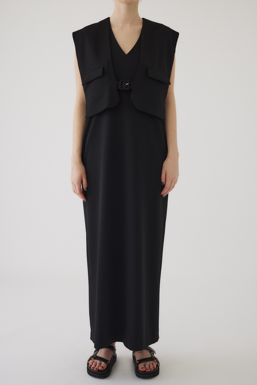 Vest set manish dress BLK 36