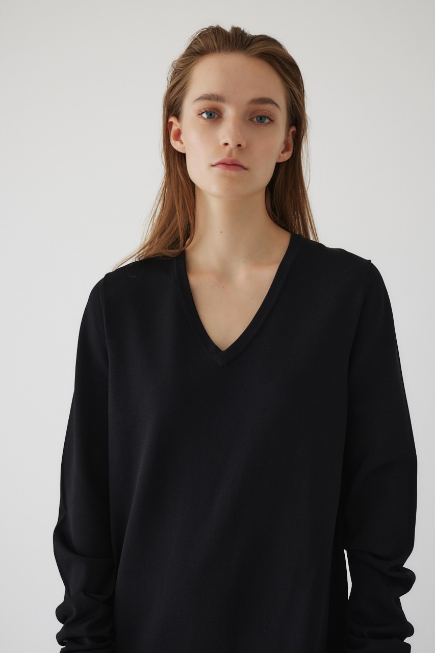 【LIMITED SALE】Fringe flare dress BLK 36