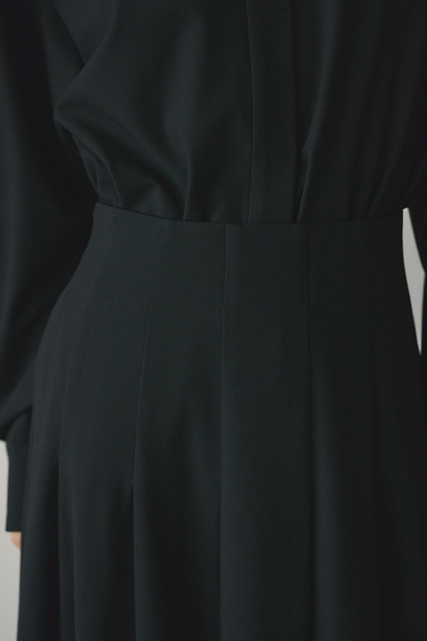 ボリュームフレアスカート BLK S