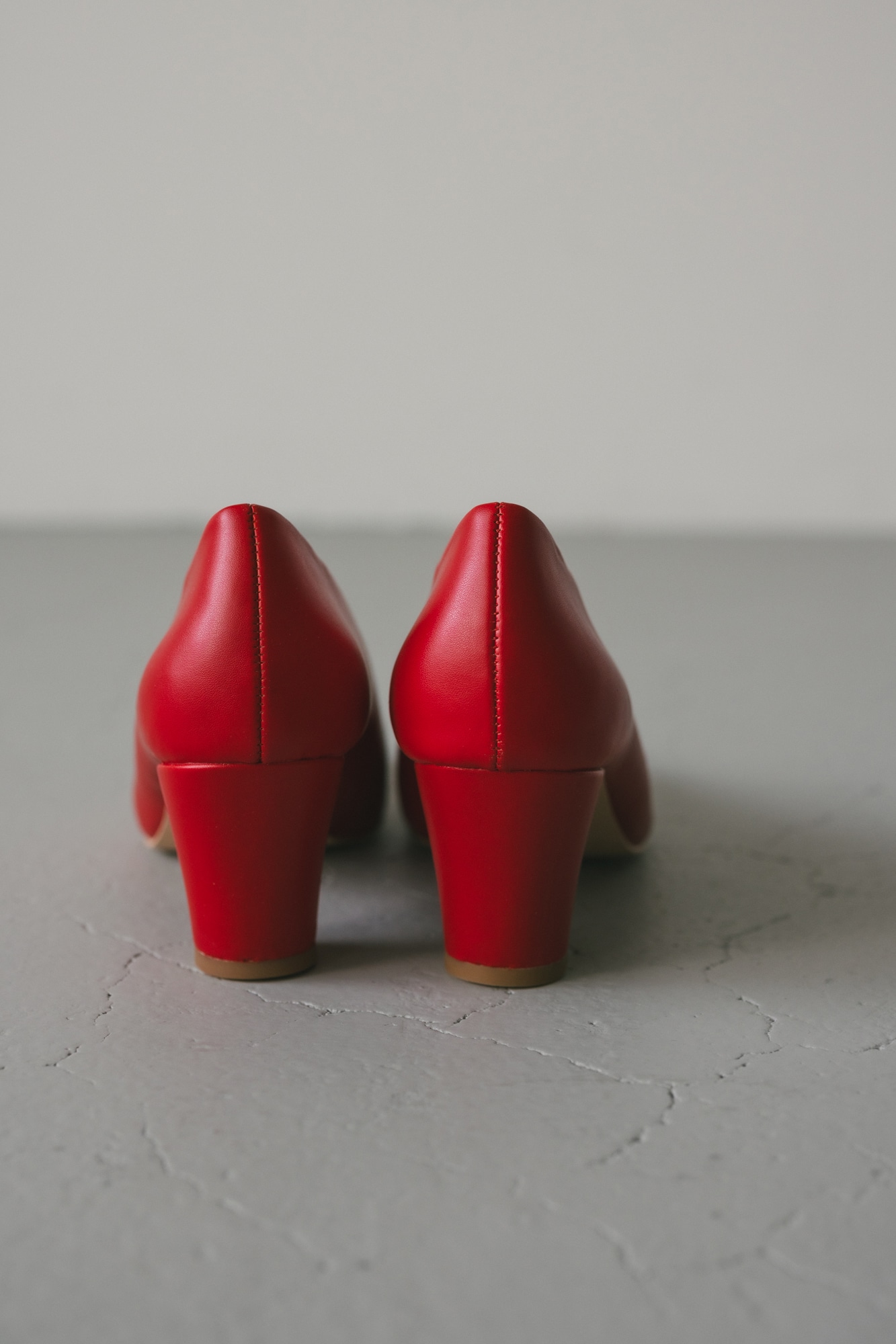 ポインテッドトゥパンプス RED S