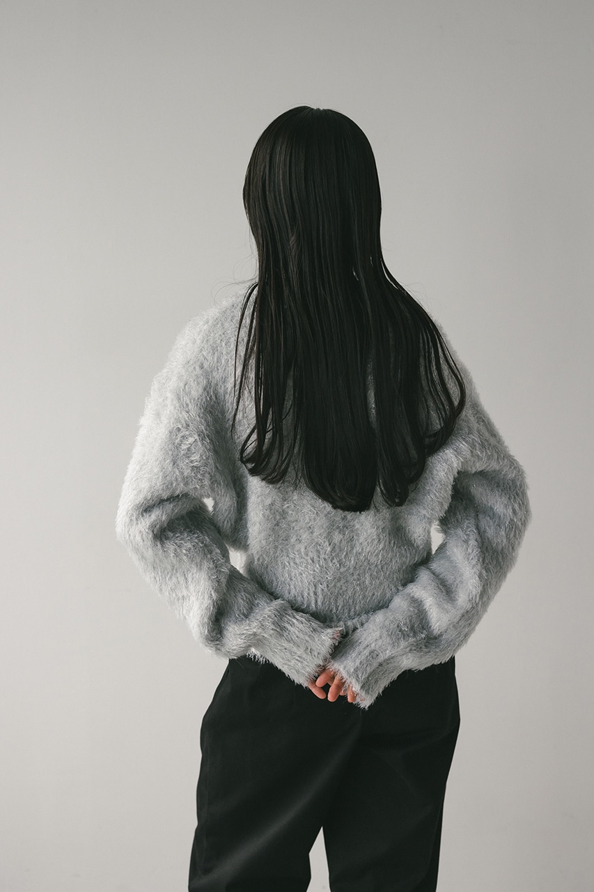 グロスシャギーフォルムニット SLV FREE