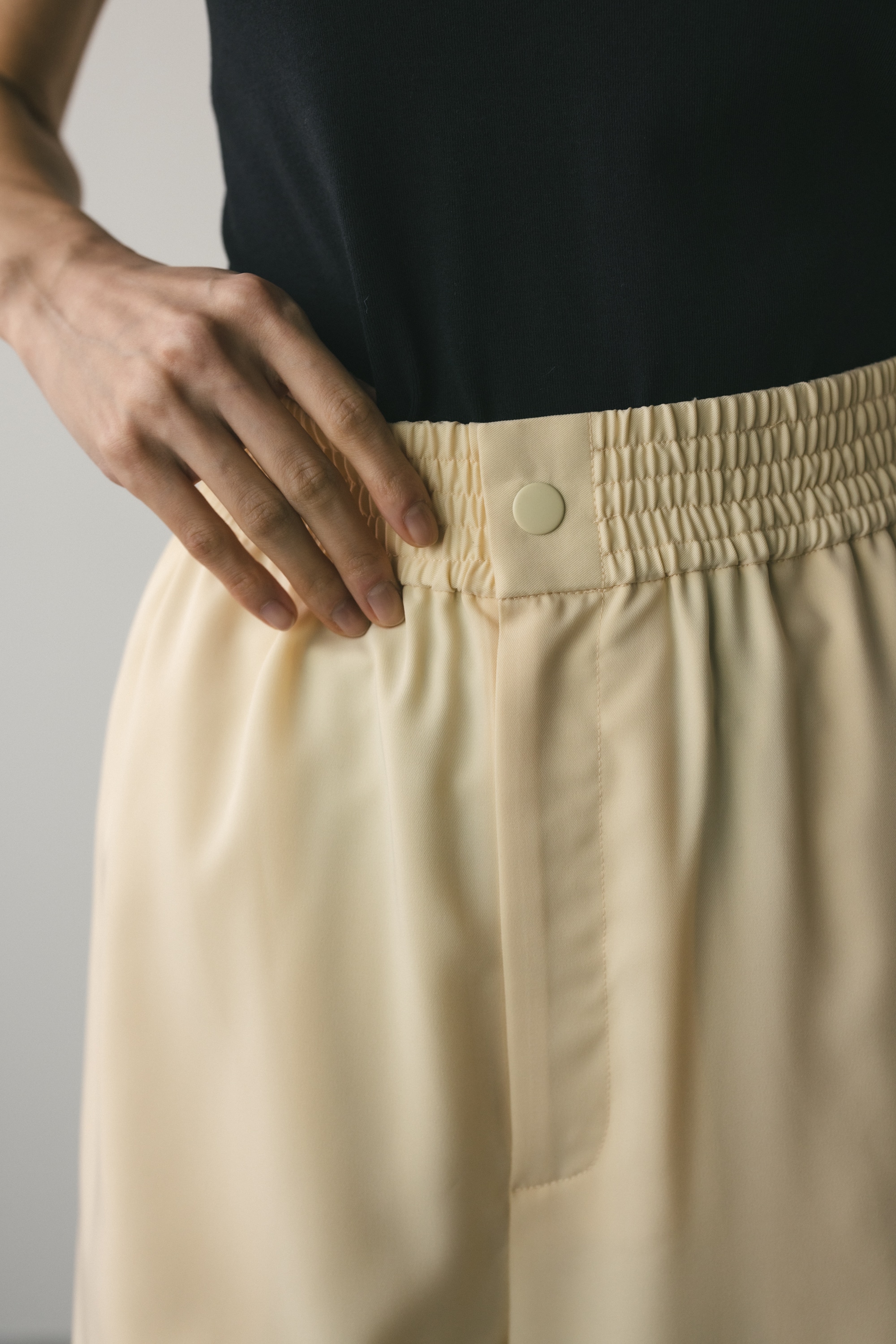 ワイドイージーパンツ L/YEL M