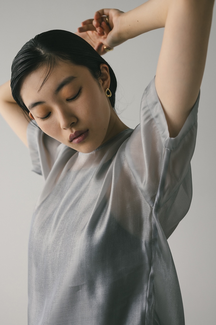 STYLEMIXER | メタリックシアートップ (シャツ・ブラウス ) |SHEL'TTER