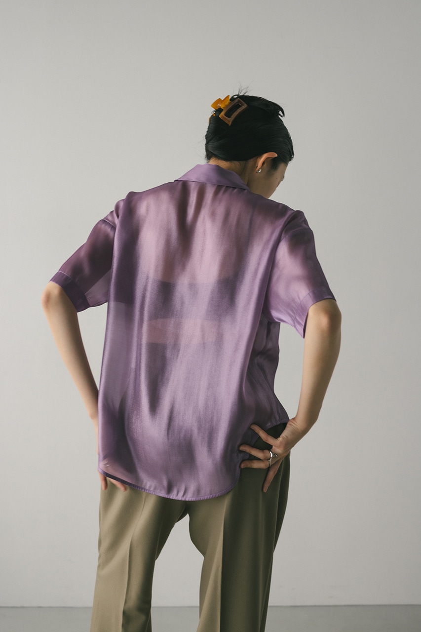 メタリックシアーシャツ L/PUR FREE