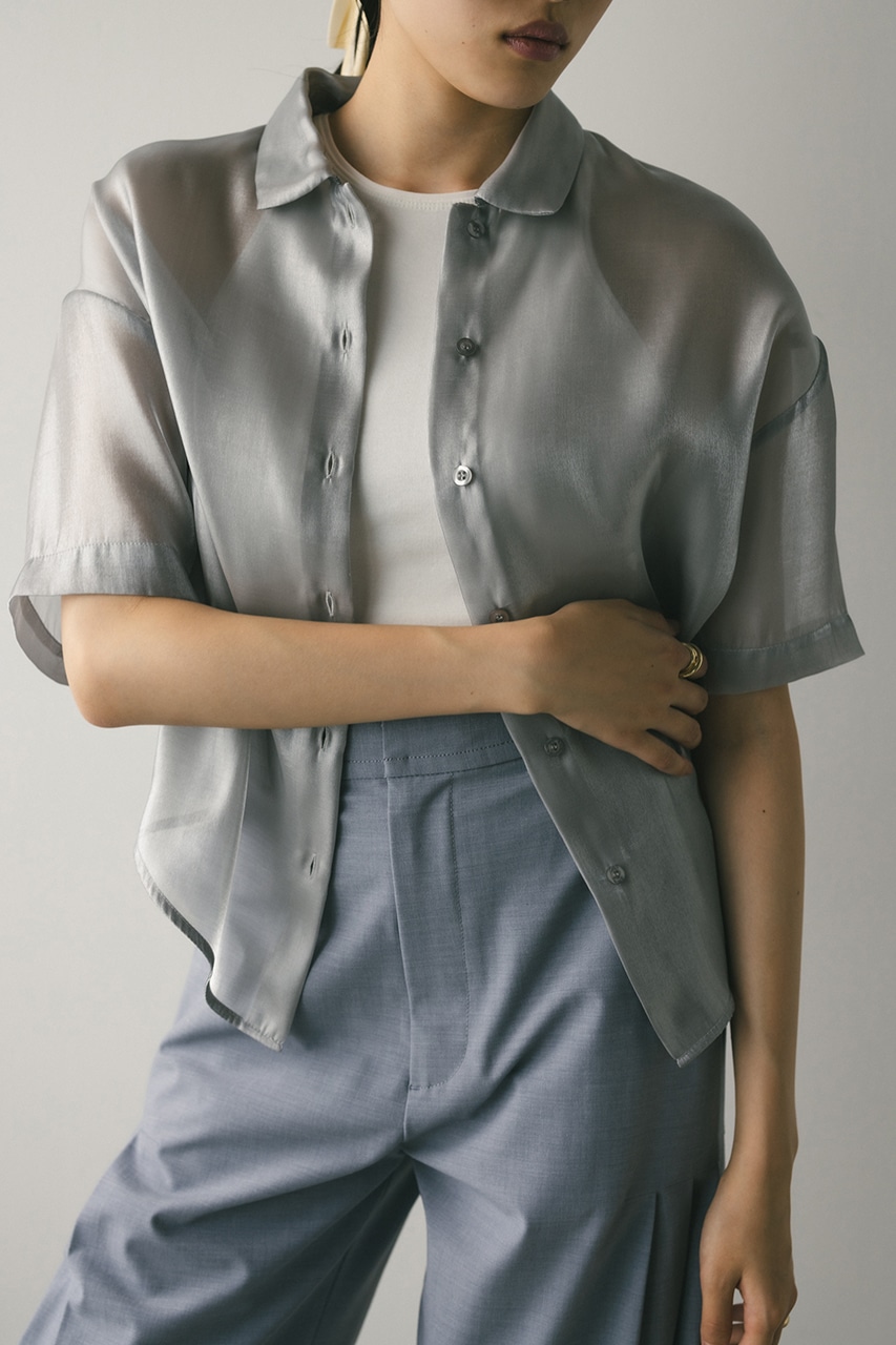 メタリックシアーシャツ SLV FREE