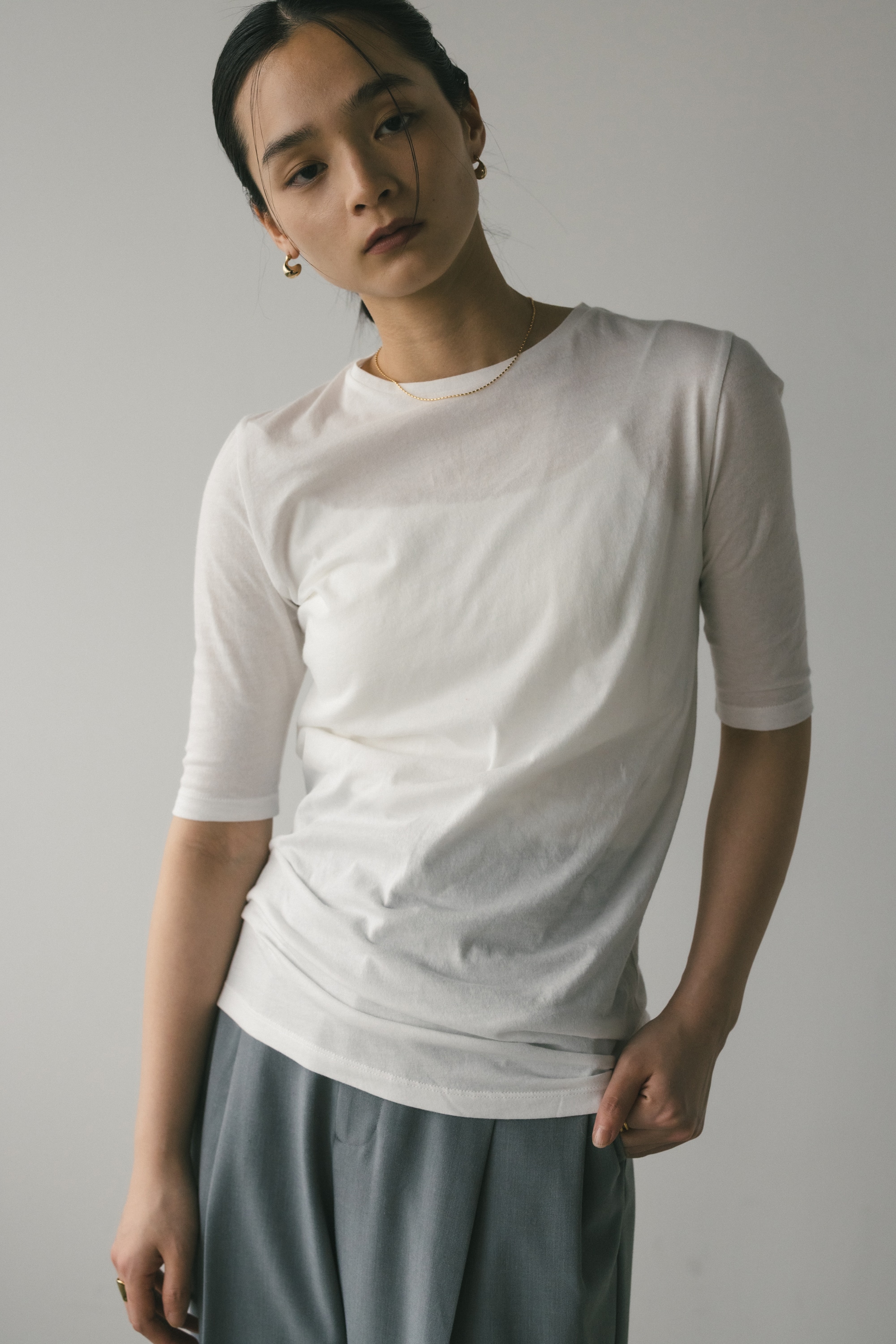 シアーバックシームT WHT FREE