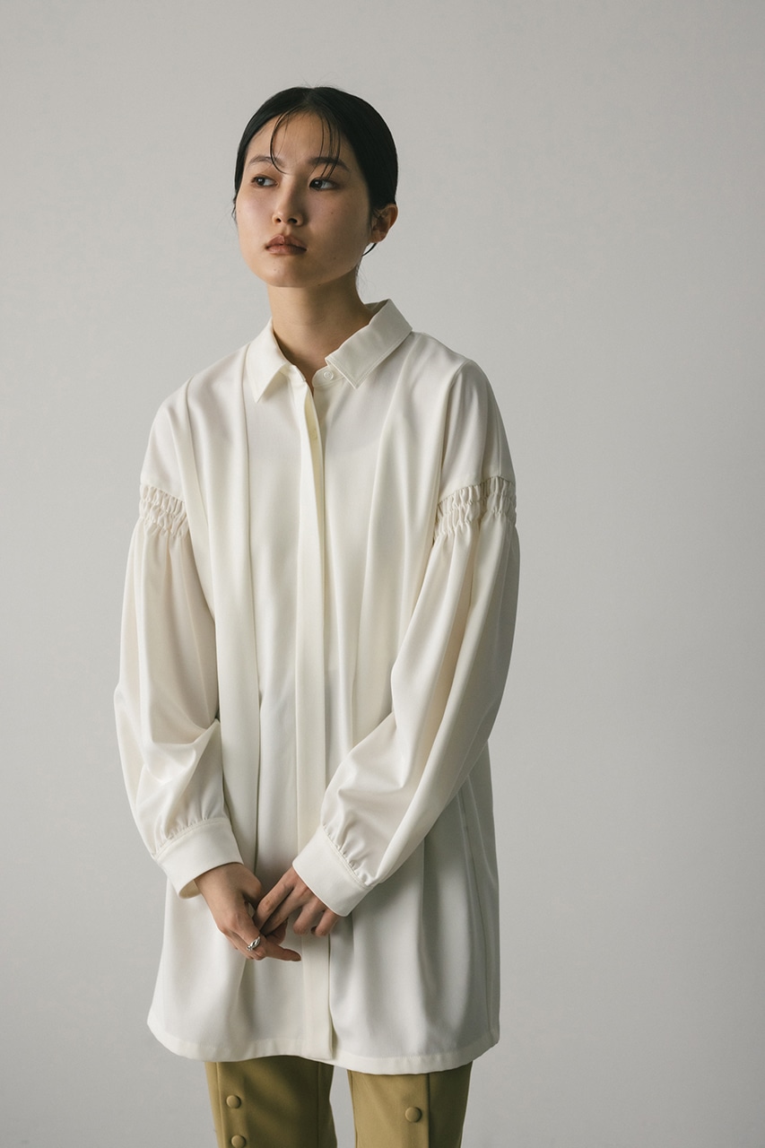 STYLEMIXER | ショルダーシャーリングシャツ (シャツ・ブラウス