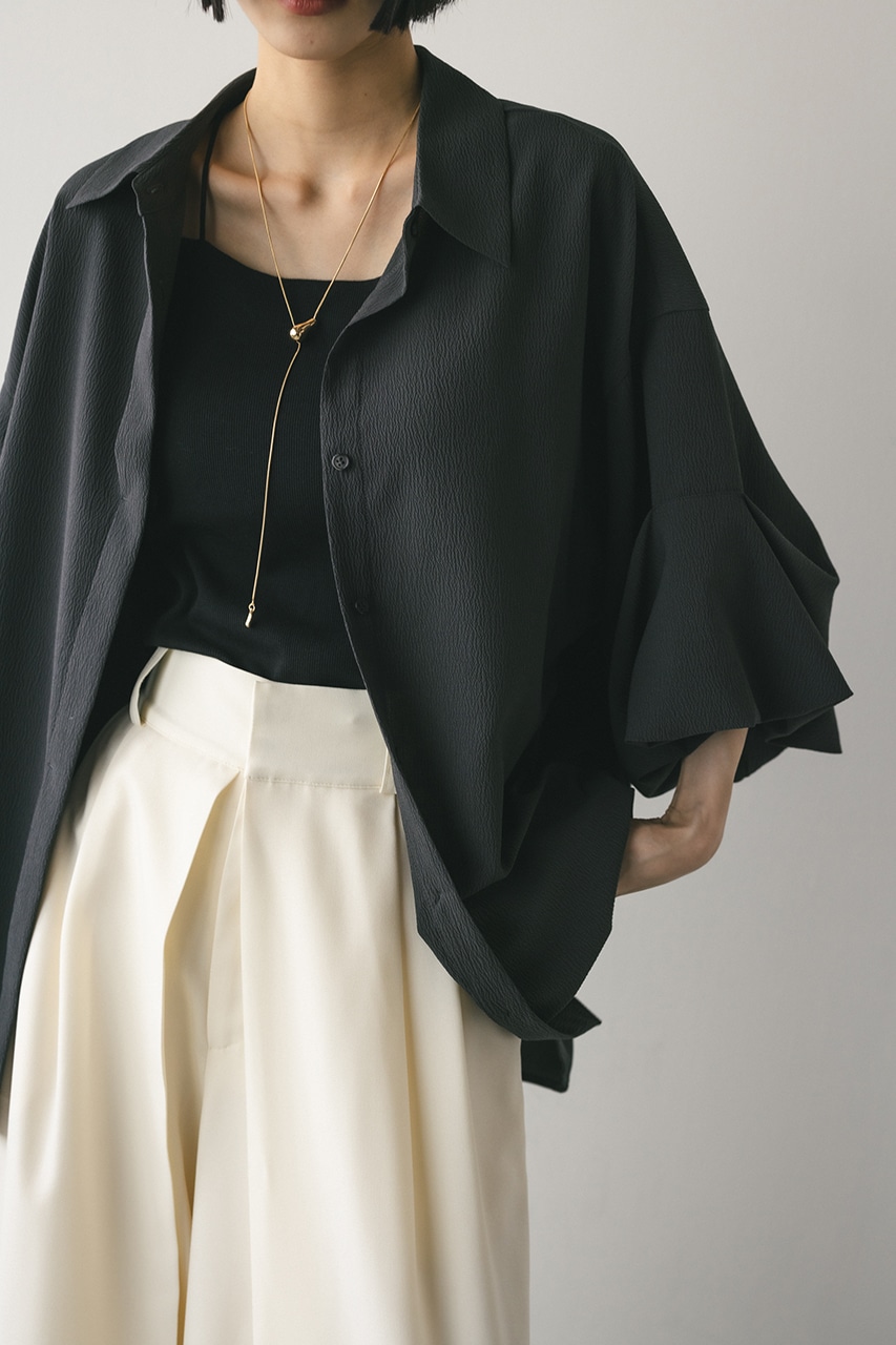 ニュアンスタックスリーブシャツ C.GRY FREE