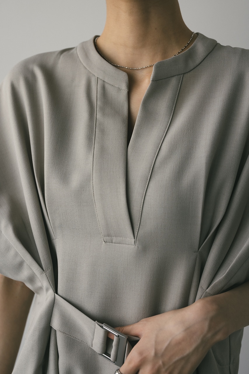 バックルベルトワンピース BEG S