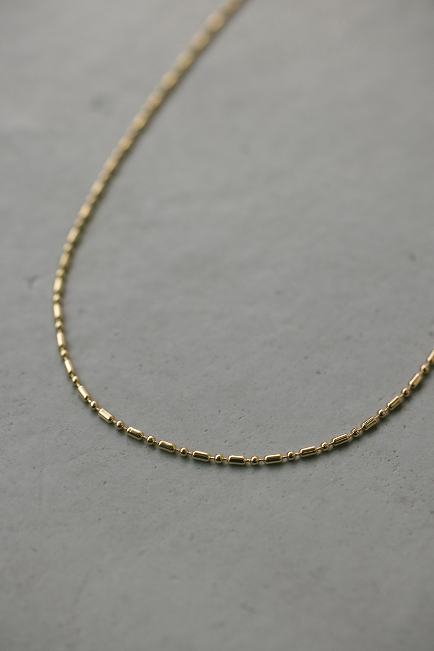 ミニマルランダムチェーンネックレス GLD FREE