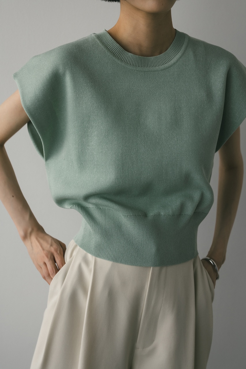 ショルダータックショートニット MINT FREE