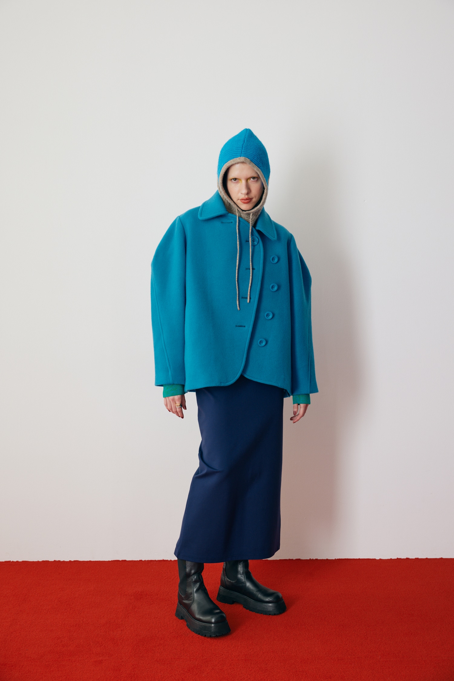 Body Wool ケット 大特価品 NV80800 FU-KO basics. みんなで着たい 