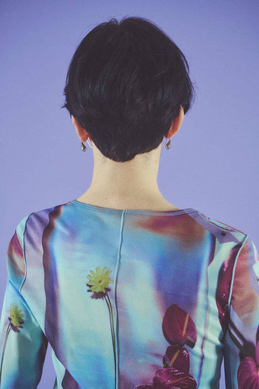 duft for HeRIN.CYE FLOWER BLOOM ロンTee Multi_1 FREE