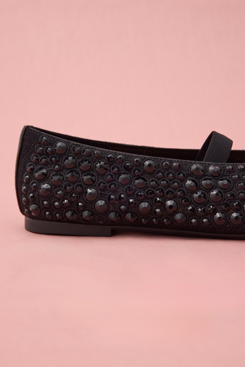 ストーンソーンバレエフラット BLK 23.0cm