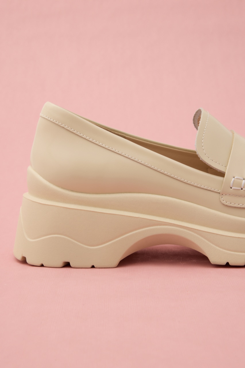 ボリュームライトローファー WHT 22.5cm