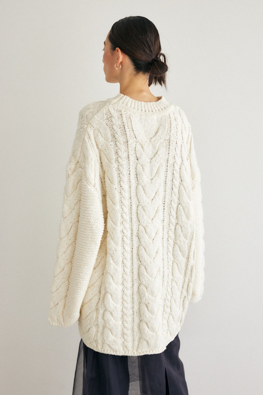 【M_】CABLE KNIT チュニック