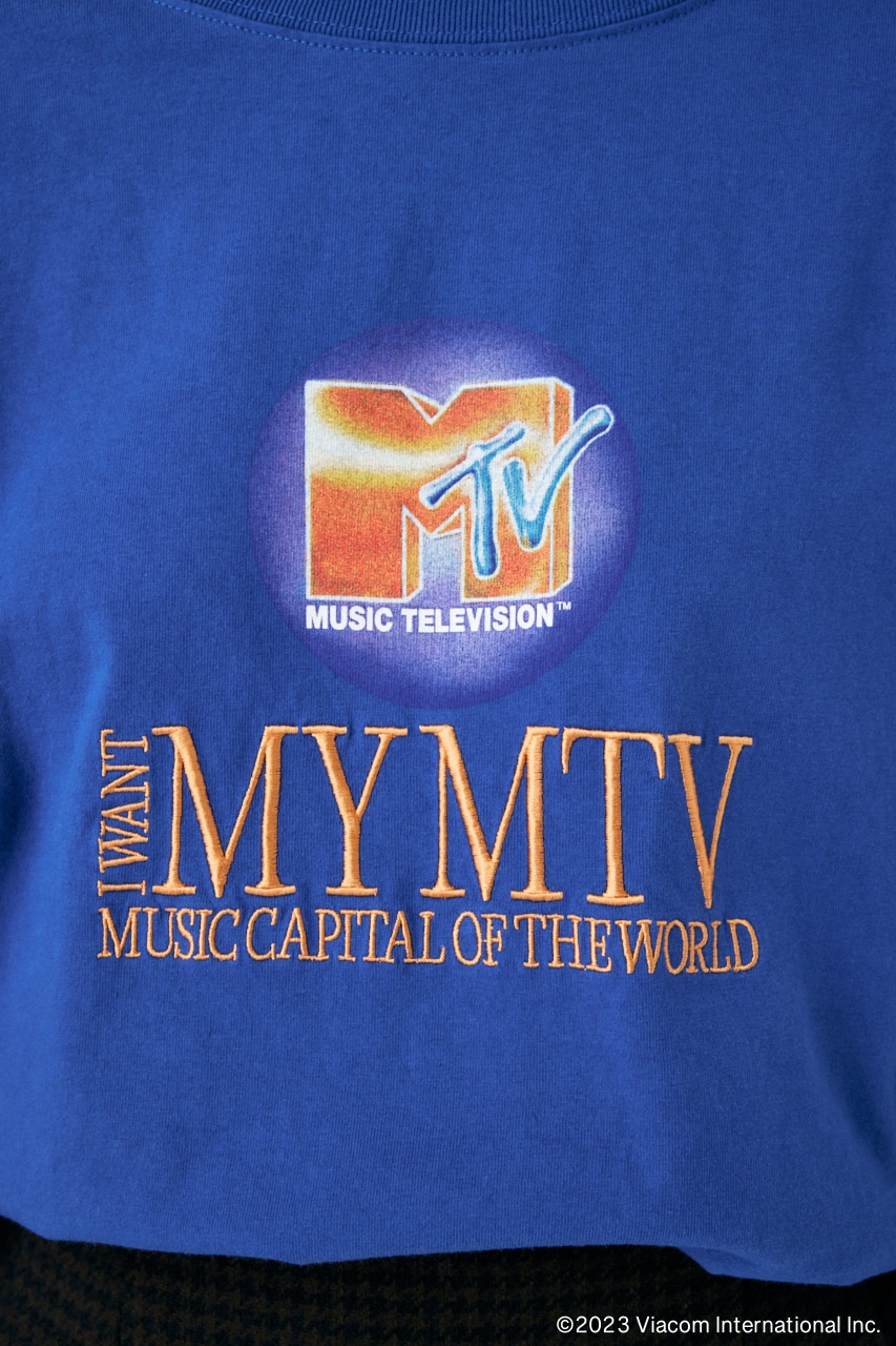 MTV LONG SLEEVE Tシャツ BLU FREE