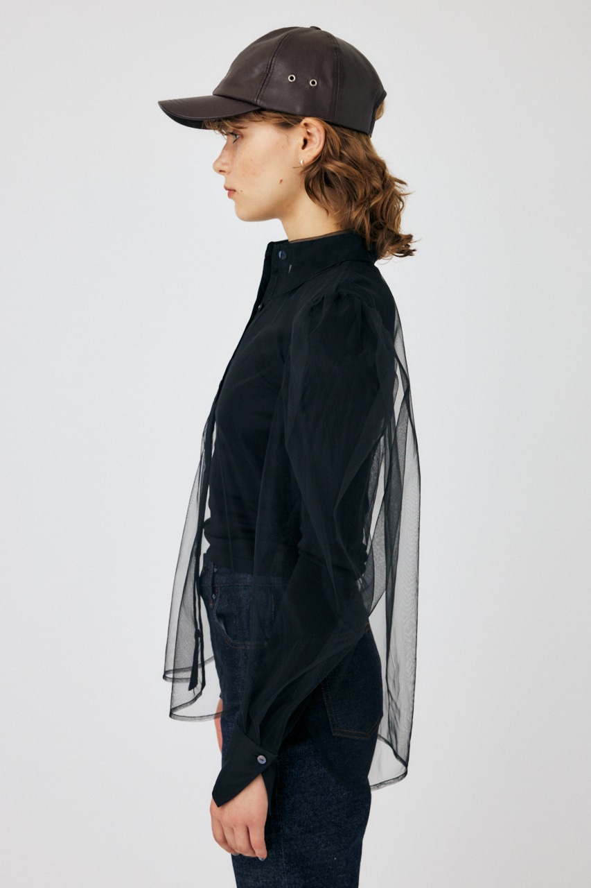 MOUSSY | TULLE LAYERED SHIRT ブラウス (シャツ・ブラウス ) |SHEL 