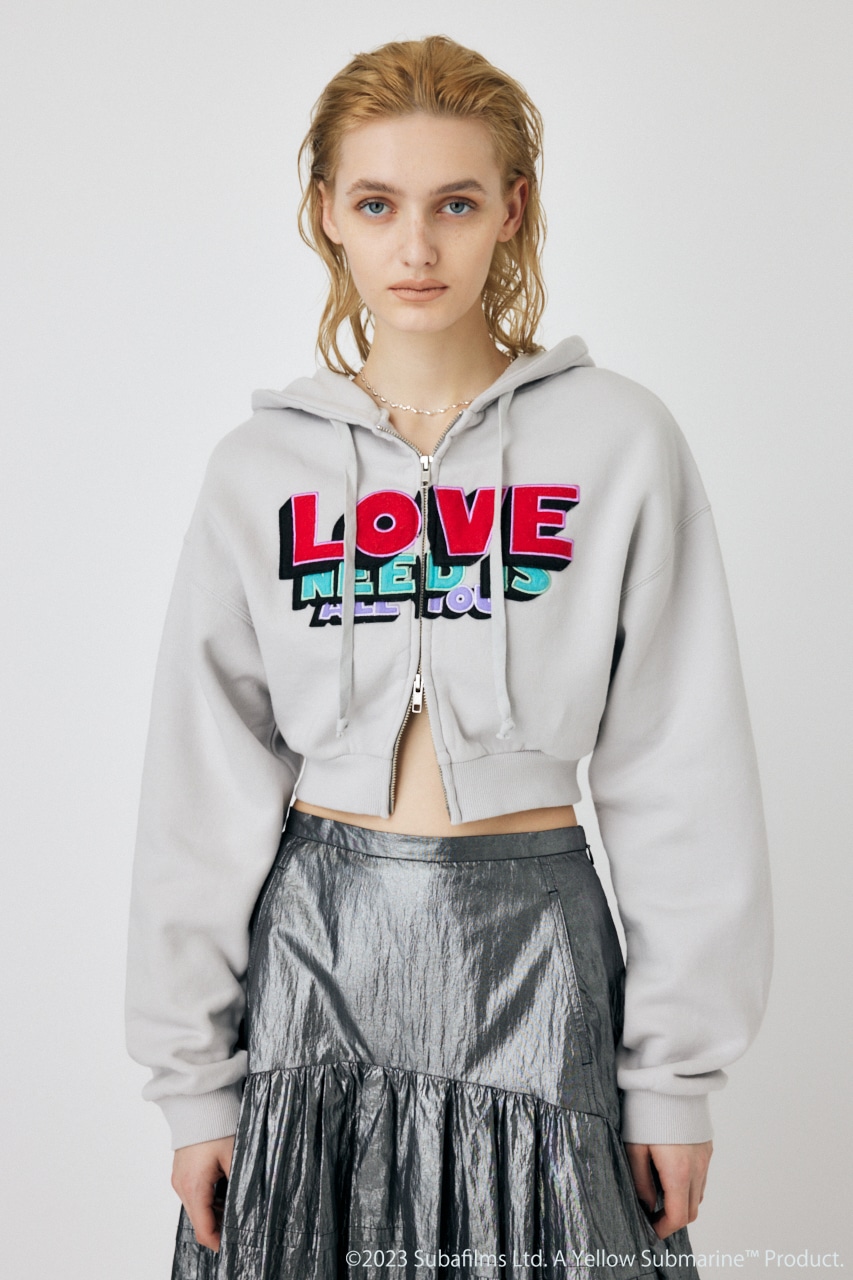 YELLOW SUBMARINE ZIP フーディー L/GRY FREE