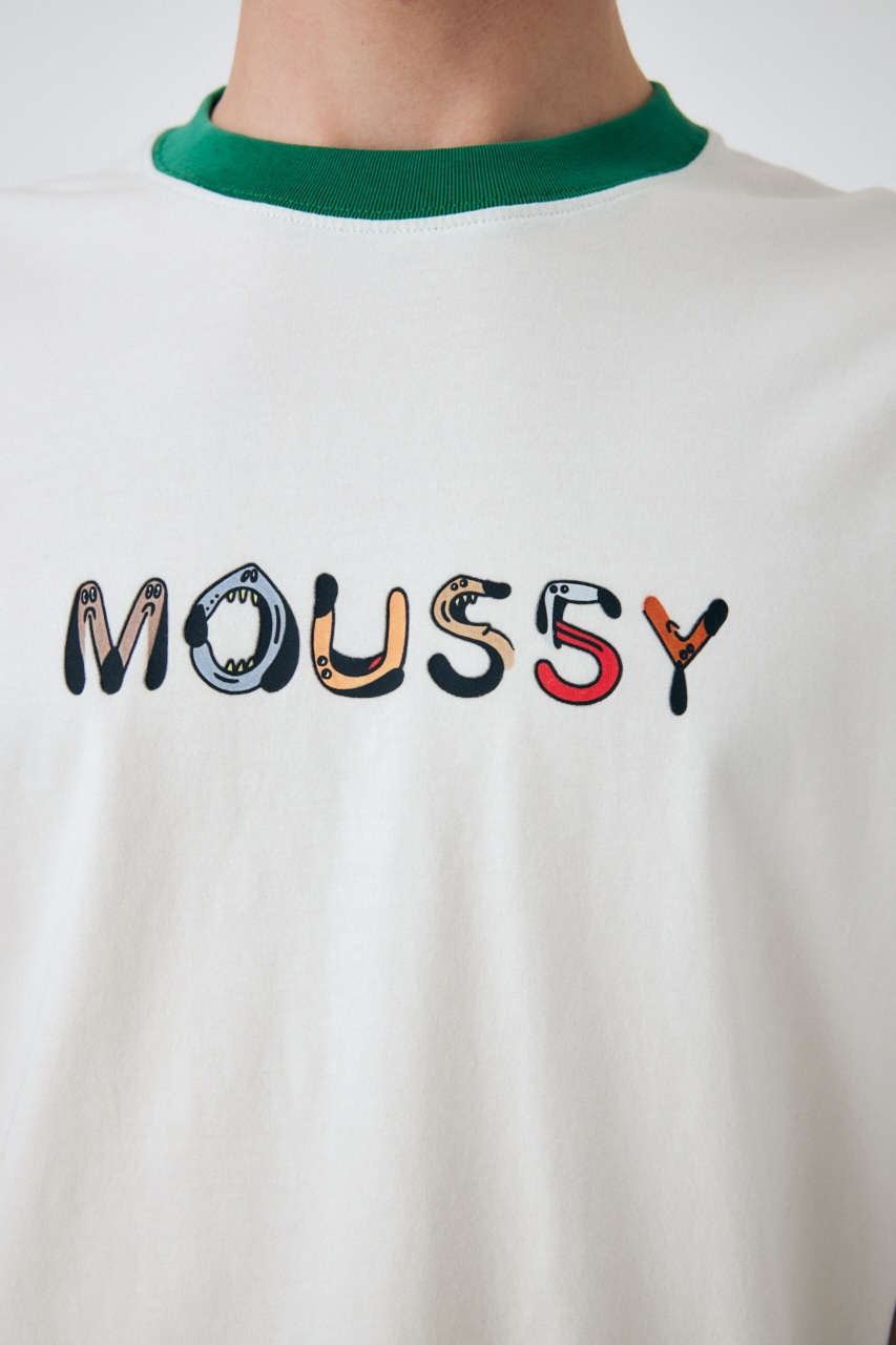 MOUSSY | PU MOUSSY TRIM Tシャツ (Tシャツ・カットソー(半袖) ) |SHEL