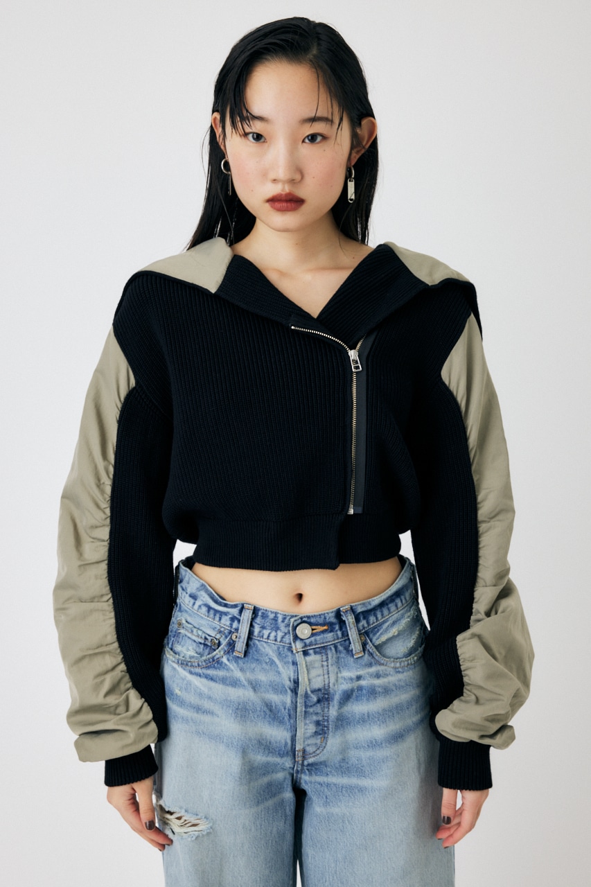 MOUSSY | FLIGHT KNIT JACKET トップス (ジャケット ) |SHEL 