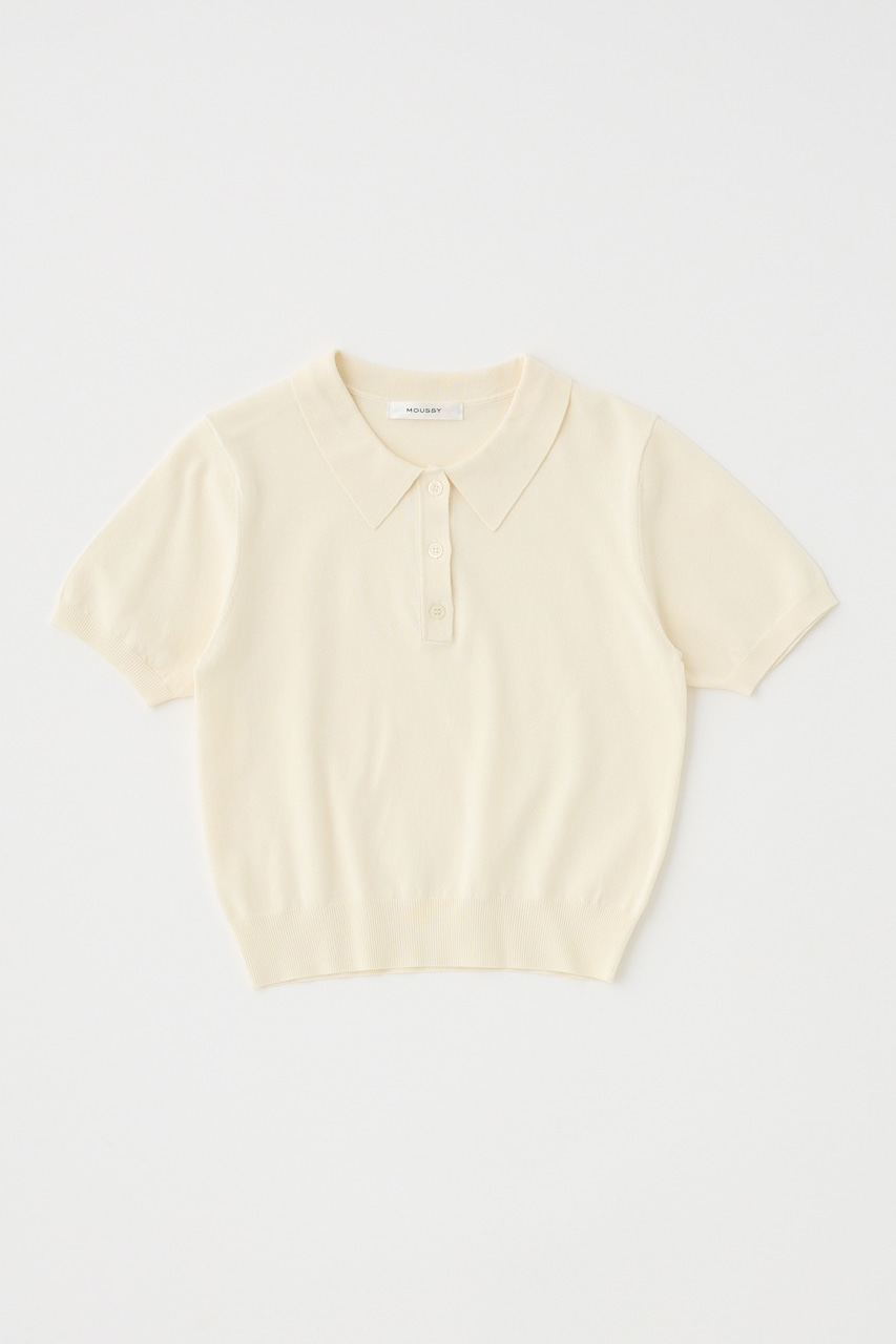 BASIC KNIT ポロ IVOY FREE