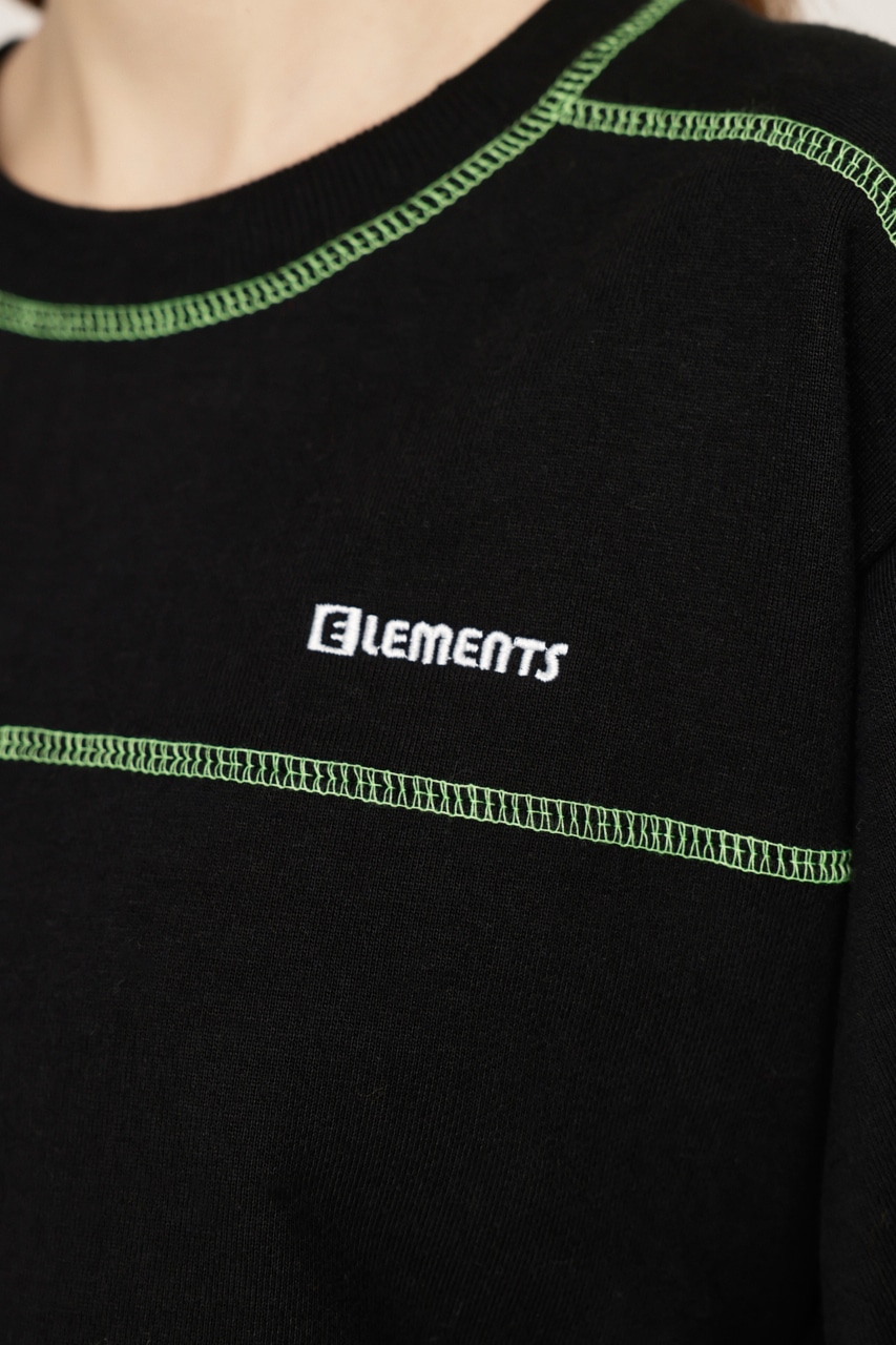 BI COLOR STITCH SW トップス BLK FREE