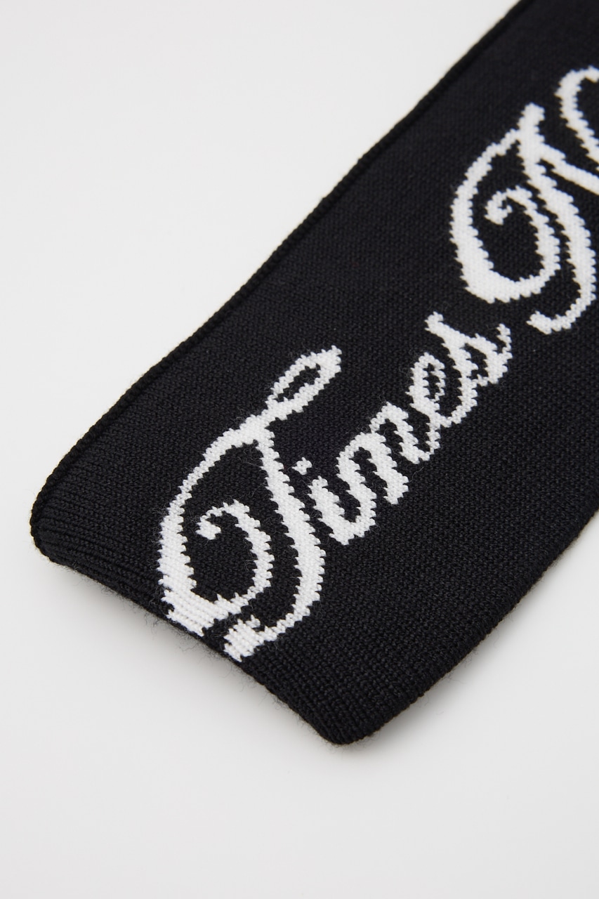 LOGO KNIT HAIR BAND BLK FREE